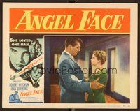 1x343 ANGEL FACE LC #1 '53 Robert Mitchum & pretty Mona Freeman, Otto Preminger, Howard Hughes
