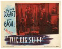 1x003 BIG SLEEP LC #3 '46 great image of sexy Lauren Bacall by Humphrey Bogart, Howard Hawks