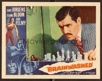 1x396 BRAINWASHED LC #6 '61 close up of Jorg Felmy staring at chess board trying to make a move!