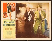 1x413 CALLING HOMICIDE LC '56 William Wild Bill Elliott with other cop in shoot out!