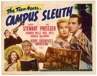 1x092 CAMPUS SLEUTH TC '48 Teen Agers, Freddie Stewart, June Preisser & Superman's Noel Neill!