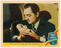 1x447 CROSSROADS LC '42 sexy Hedy Lamarr asks William Powell to not leave her anymore!