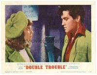 1x480 DOUBLE TROUBLE LC #3 '67 close up of Elvis Presley staring at pretty Annette Day!