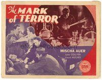 1x130 DRUMS OF JEOPARDY TC R30s cool image of Warner Oland wearing gas mask in lab, Mark of Terror!