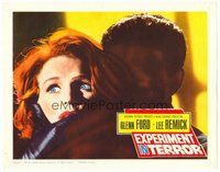 1x497 EXPERIMENT IN TERROR LC '62 great close up of terrified Lee Remick!