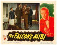 1x502 FALCON'S ALIBI LC '46 detective Tom Conway as The Falcon investigating dead body in bedroom!