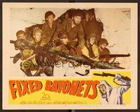 1x509 FIXED BAYONETS LC #6 '51 Basehart, Evans & top cast with bazooka, directed by Sam Fuller!