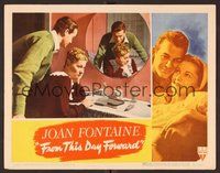 1x526 FROM THIS DAY FORWARD LC '46 c/u of Mark Stevens standing over Joan Fontaine at vanity!