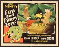 1x531 FUN & FANCY FREE LC #6 '47 Disney, bear standing on wheel gives flowers to female bear!