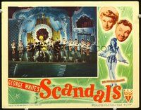 1x542 GEORGE WHITE'S SCANDALS LC '45 far shot of cool production number on elaborate set!