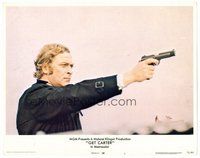 1x543 GET CARTER LC #1 '71 great close up of Michael Caine pointing pistol!