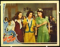 1x544 GET HEP TO LOVE LC '42 cool image of Jane Frazee, Gloria Jean & Peggy Ryan!