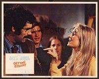 1x545 GETTING STRAIGHT LC #5 '70 close up of Candice Bergen pointing finger at Elliott Gould!