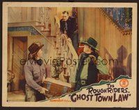 1x548 GHOST TOWN LAW LC '42 Buck Jones on stairs catches thieves in the act!