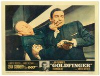1x558 GOLDFINGER LC #5 '64 Sean Connery as James Bond wrestles gun from Gert Froebe!