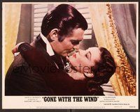 1x561 GONE WITH THE WIND LC #1 R80 romantic close up of Clark Gable about to kiss Vivien Leigh!