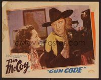 1x567 GUN CODE LC '40 cool image of cowboy Tim McCoy on phone w/Inna Gest!
