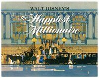 1x147 HAPPIEST MILLIONAIRE TC '67 Walt Disney, wonderful different artwork!