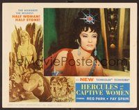 1x584 HERCULES & THE CAPTIVE WOMEN LC #7 '63 close up of sexy Fay Spain wearing cool costume!