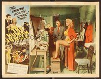 1x601 HUMAN JUNGLE LC '54 Gary Merrill questions sexy showgirl Jan Sterling in her dressing room!