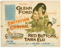 1x161 IMITATION GENERAL TC '58 art of soldiers Glenn Ford & Red Buttons + sexy Taina Elg!