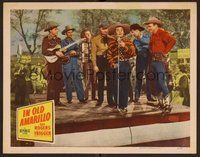 1x611 IN OLD AMARILLO LC '51 Roy Rogers on stage in Texas singing w/Roy Rogers Riders!