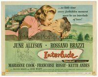 1x164 INTERLUDE TC '57 Douglas Sirk, James M. Cain, art of Rossano Brazzi romancing June Allyson!