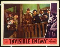 1x619 INVISIBLE ENEMY LC '38 Alan Marshal & Herbert Mundin with  photographers at crime scene!