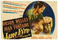 1x169 JANE EYRE TC '44 art of Orson Welles as Edward Rochester holding sad Joan Fontaine as Jane!