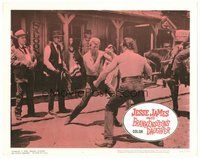 1x634 JESSE JAMES MEETS FRANKENSTEIN'S DAUGHTER LC #1 '65 close up of men brawling outside saloon!