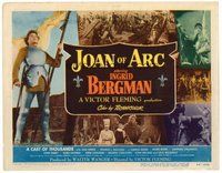 1x170 JOAN OF ARC TC '48 Ingrid Bergman in full armor & close up on horse with sword!