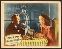 1x639 JOHNNY ALLEGRO LC #4 '49 creepy guy outside watches George Raft & sexy Nina Foch in diner!
