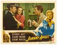 1x640 JOHNNY ANGEL LC '45 Hoagy Carmichael brings tea for Captain George Raft & Signe Hasso!
