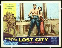 1x645 JOURNEY TO THE LOST CITY LC #2 '59 Fritz Lang, sexy Indian Debra Paget w/axe wielding man!