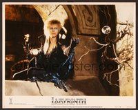 1x661 LABYRINTH LC #7 '86 great image of David Bowie in his castle window with crystal balls!