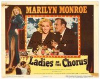 1x664 LADIES OF THE CHORUS LC R52 close up of smiling Marilyn Monroe being romanced!