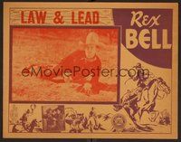 1x680 LAW & LEAD LC R40s cool image of cowboy Rex Bell on ground w/revolver!