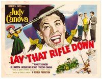 1x179 LAY THAT RIFLE DOWN TC '55 great wacky artwork of Judy Canova firing big gun!