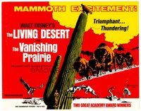 1x182 LIVING DESERT/VANISHING PRAIRIE TC '71 art from Walt Disney wildlife double-bill!