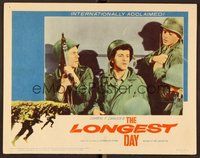 1x692 LONGEST DAY LC #5 '62 Robert Wagner, Fabian, & Tommy Sands in Zanuck's World War II D-Day film