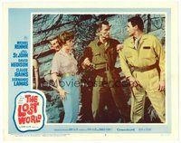 1x696 LOST WORLD LC #3 '60 Jill St. John watches Michael Rennie about to punch David Hedison!
