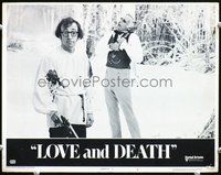 1x697 LOVE & DEATH LC #8 '75 wacky image of star & director Woody Allen & aftermath of duel!