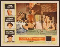 1x700 LOVE IN THE AFTERNOON LC '57 Gary Cooper on phone & w/pretty Audrey Hepburn!