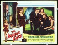 1x712 MAGIC FACE LC #2 '51 World War II, three pretty women watch Luther Adler and man talking!