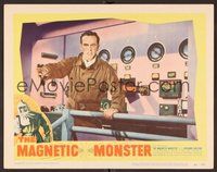 1x714 MAGNETIC MONSTER LC #4 '53 close up of Richard Carlson in cool control room!