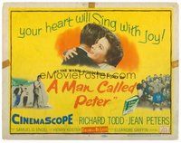 1x186 MAN CALLED PETER TC '55 Richard Todd & Jean Peters make your heart sing with joy!