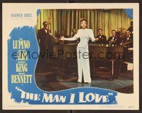 1x721 MAN I LOVE LC #8 '47 sexy bad girl Ida Lupino on stage performs with band behind her!