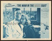 1x722 MAN IN THE WHITE SUIT LC #5 '52 c/u of scientist inventor Alec Guinness & Joan Greenwood!