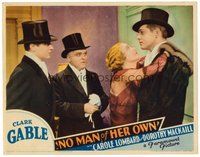 1x792 NO MAN OF HER OWN LC '32 two men watch pretty Dorothy Mackaill plead with Clark Gable!