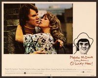 1x797 O LUCKY MAN LC #5 '73 c/u of Malcolm McDowell & Helen Mirren, directed by Lindsay Anderson!